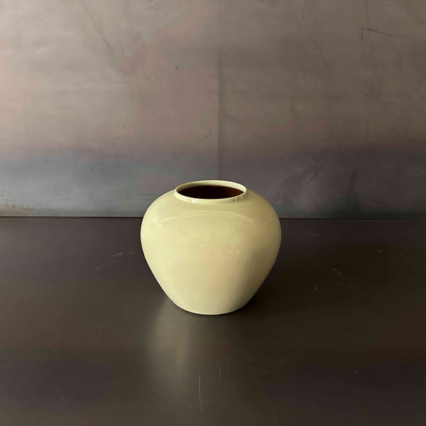 FLORERO CELADON BOLA. BOBEL013C
