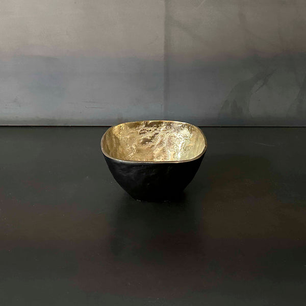 BOWL ALUMINIO NEGRO CON DORADO.    BOEVE018