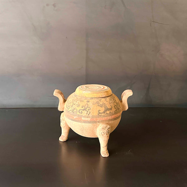 JARRON  CON TAPA TERRACOTA.   BOMER096