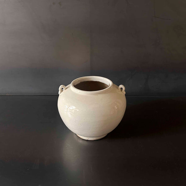 OLLA BLANCA 2 ASAS VIDRIADA.  BOSIN025