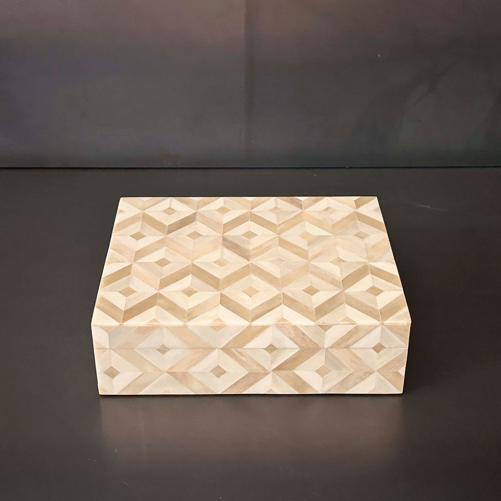 CAJA HUESO ROMBOS.     EUSAN006B