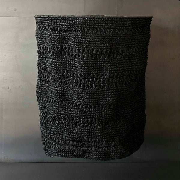 PANTALLA CILINDRO TULE NEGRA CH.   INARA003B
