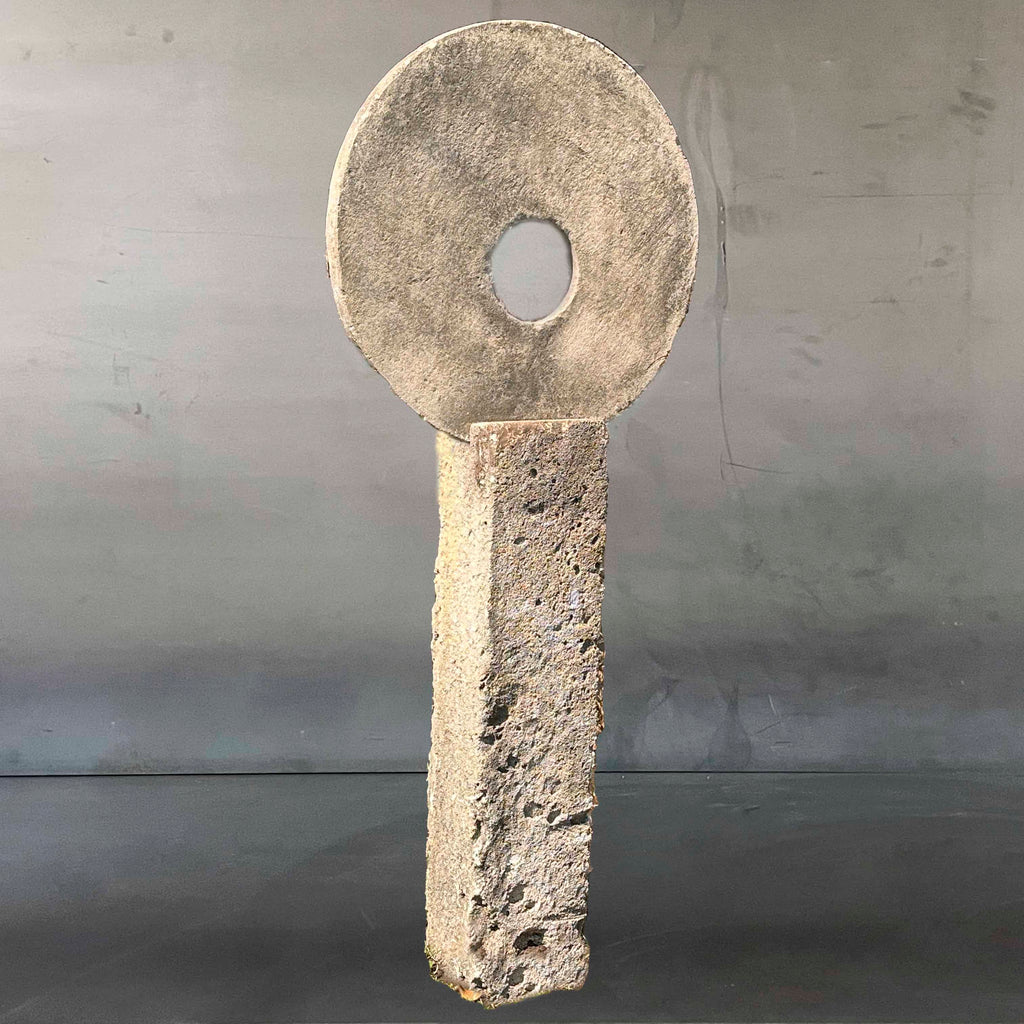 DISCO PIEDRA CON BASE.   INBAG032