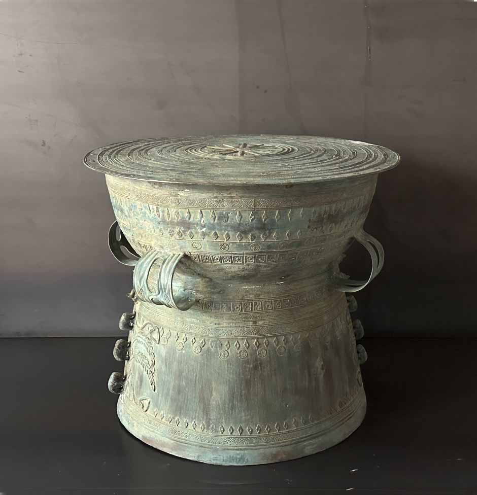 TAMBOR DE LLUVIA CON ELEFANTE.    INBER022