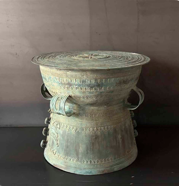 TAMBOR DE LLUVIA CON ELEFANTE.    INBER022