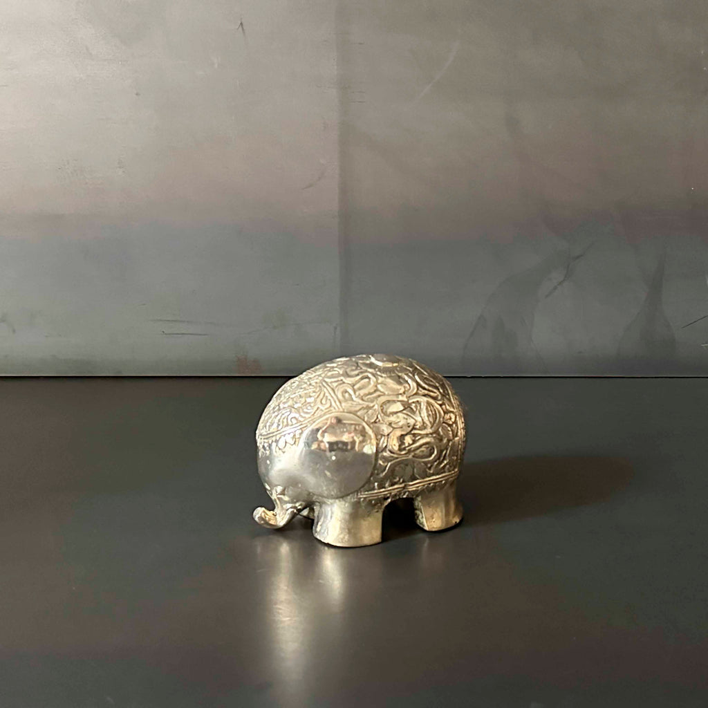 ELEFANTE PLATEADO BRONCE. INGOL027P