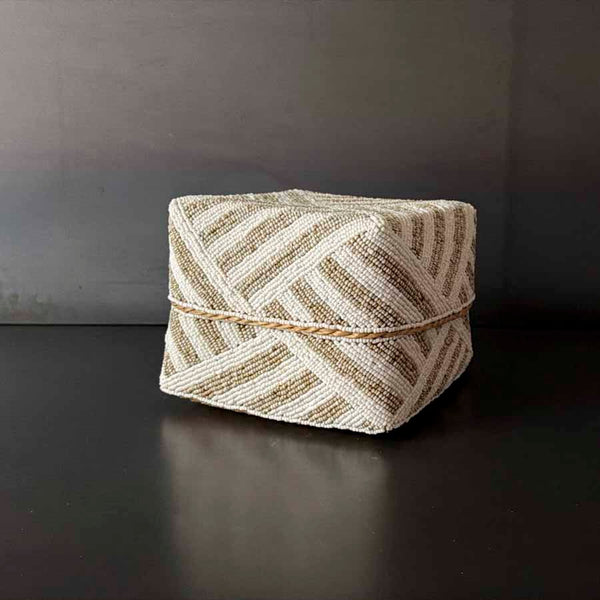 CANASTO BLANCO ZEBRA GDE.  INJAY008A