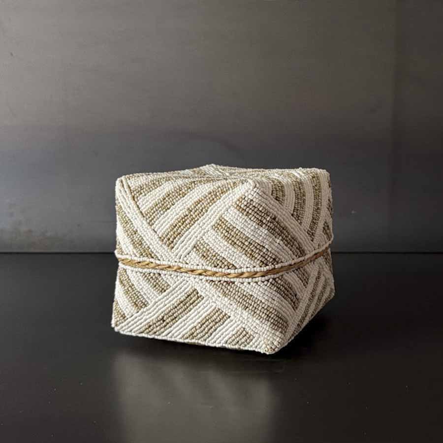 CANASTO BLANCO ZEBRA MED.  INJAY008B