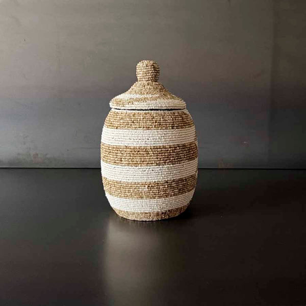 BOWL CON TAPA BLANCO Y BEIGE CH.  INSAG074C