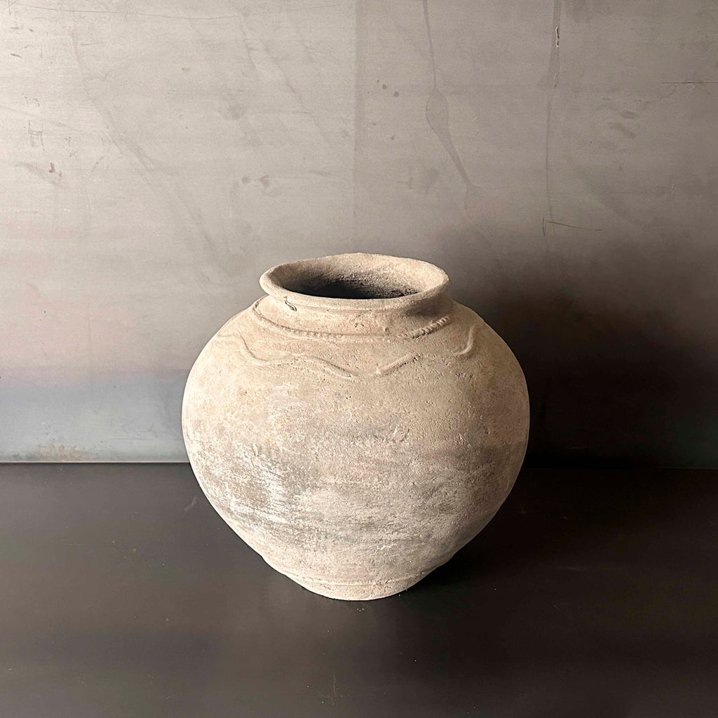 OLLA GRIS CON DIBUJO. INKUN031