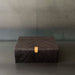 CAJA NEGRA DE PIEL CON ASAS MED.  INPAN002B