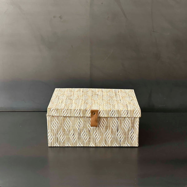 CAJA PIEL COLOR CREMA GDE. INPAN006A