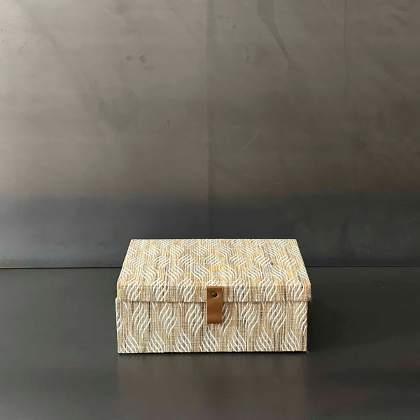 CAJA PIEL COLOR CREMA MED. INPAN006B