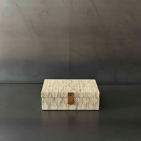 CAJA PIEL COLOR CREMA CH. INPAN006C