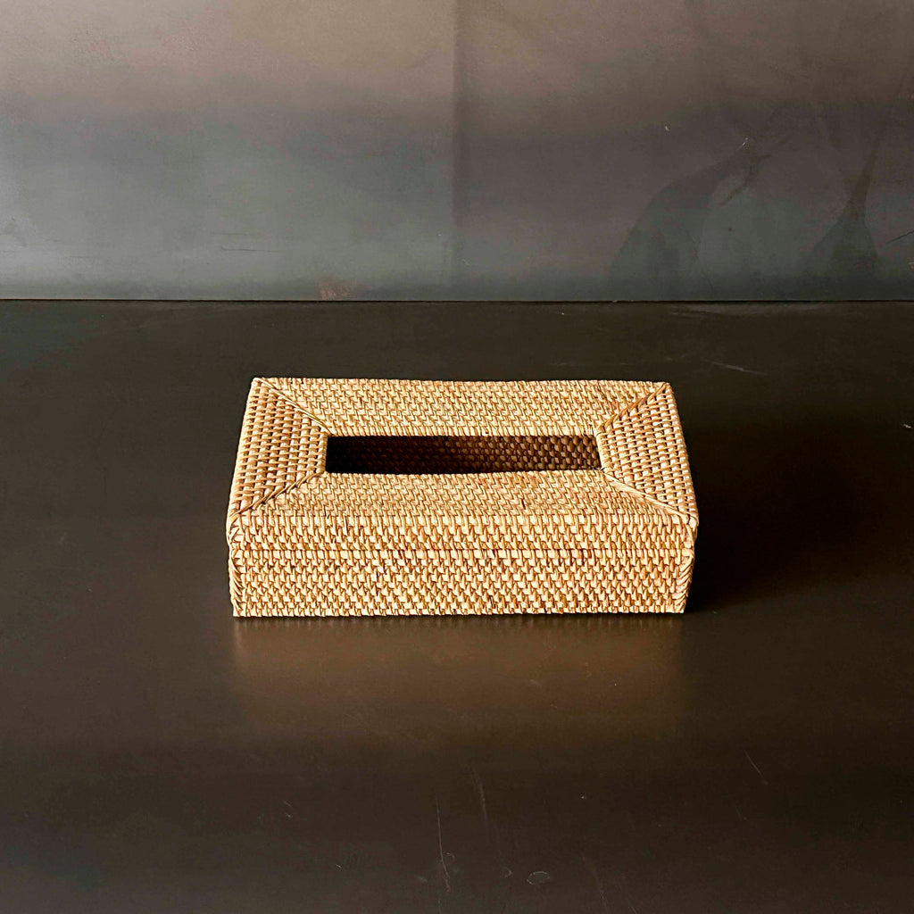 CAJA PAÑUELOS RECTANGULAR CAFE. INREAL003A
