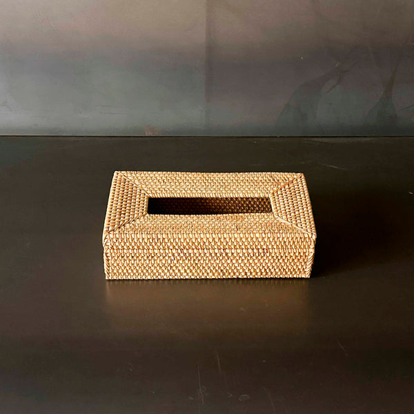 CAJA PAÑUELOS RECTANGULAR CAFE. INREAL003A
