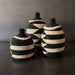 BOWL CON TAPA NEGRO Y BEIGE.  INSAG073A