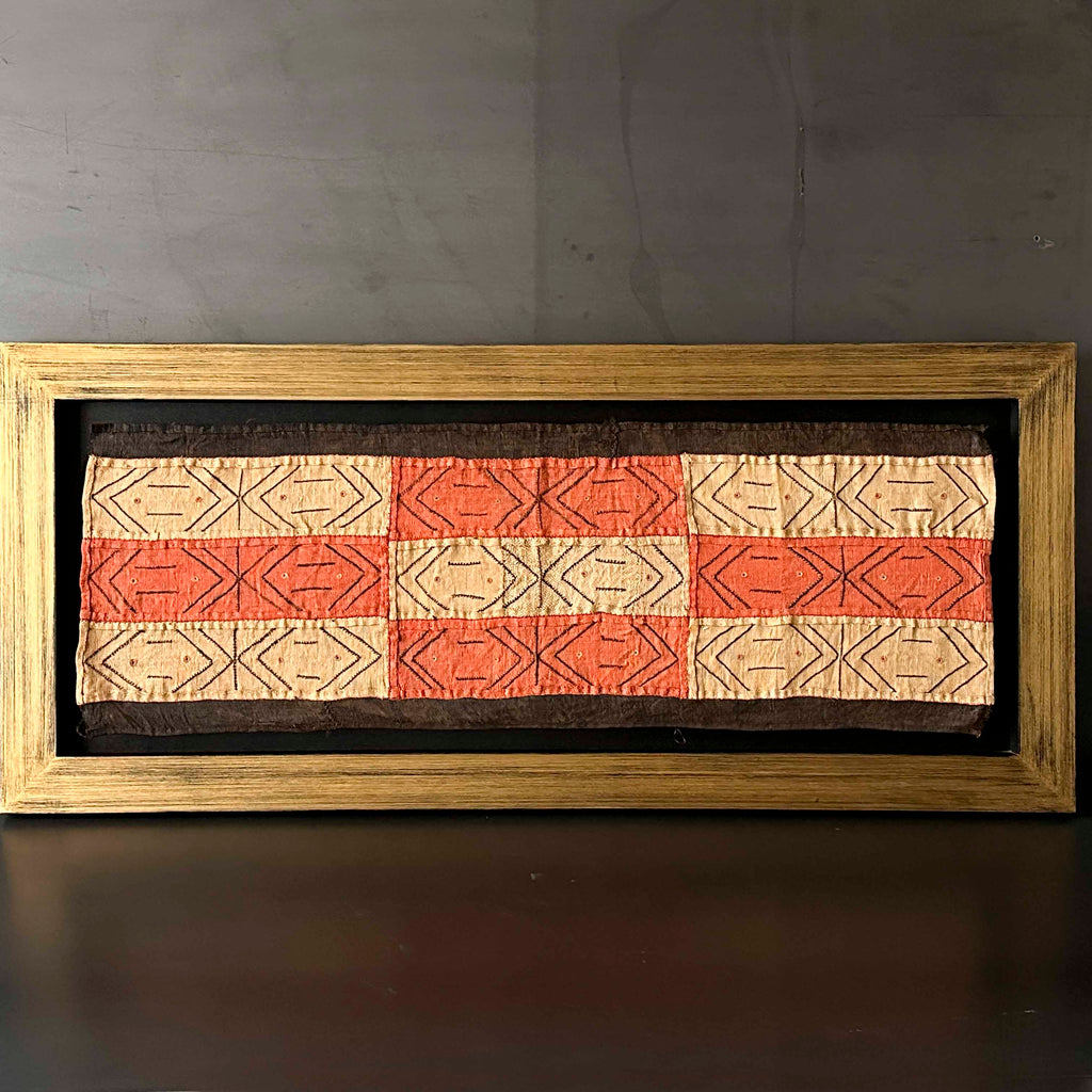 CUADRO AFRICANO NARANJA.  MEVIL001