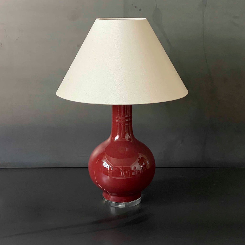 LAMPARA CERAMICA  BOCA ALTA VINO   BOGAO003L