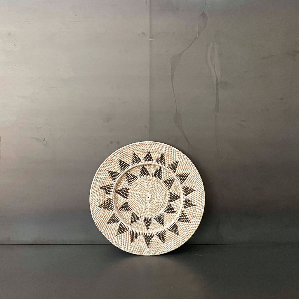 PLATO RATTAN ESTRELLA. CHICA.    INREAL001F